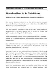 Neues Druckhaus für die Rhein-Zeitung