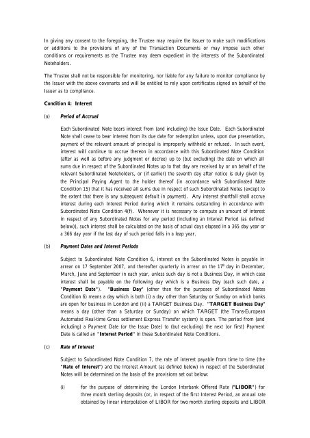 ALBA 2007 â 1 plc - Irish Stock Exchange