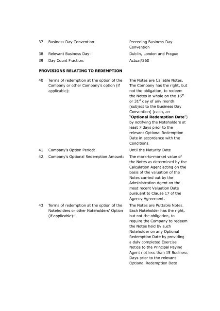 2007-15 Voyce Investments p.l.c. - Irish Stock Exchange