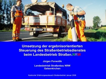 Ergebnisorientierte Steuerung des Betriebsdienstes