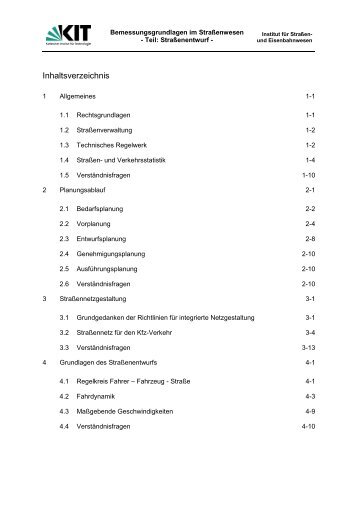 VS - Institut fÃ¼r StraÃen- und Eisenbahnwesen