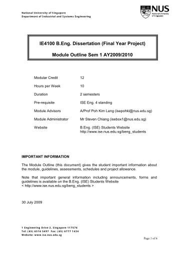 thesis prospectus outline