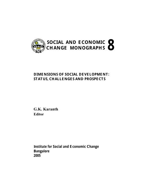 Dimensions of Social Development: Status, Challenges and Prospects