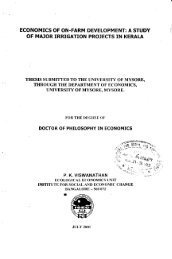 economics of on-farm development - Institute for Social and ...