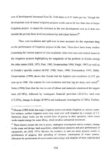 economics of on-farm development - Institute for Social and ...