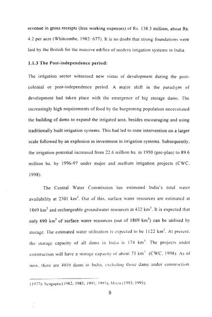 economics of on-farm development - Institute for Social and ...