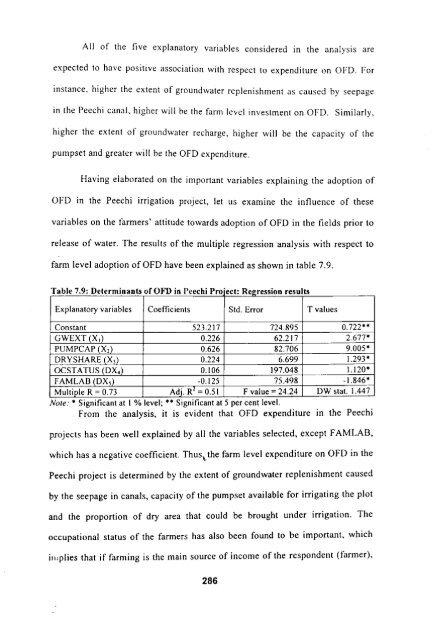 economics of on-farm development - Institute for Social and ...