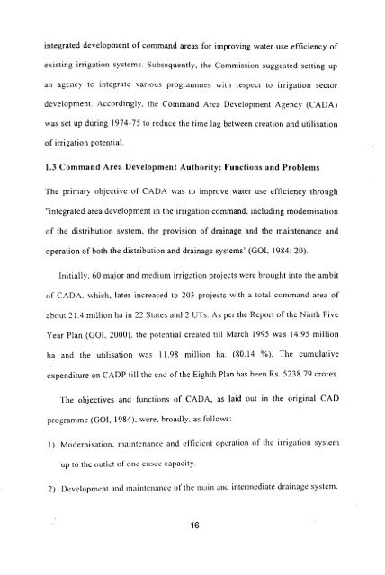 economics of on-farm development - Institute for Social and ...