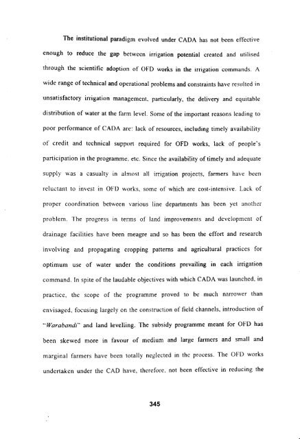 economics of on-farm development - Institute for Social and ...