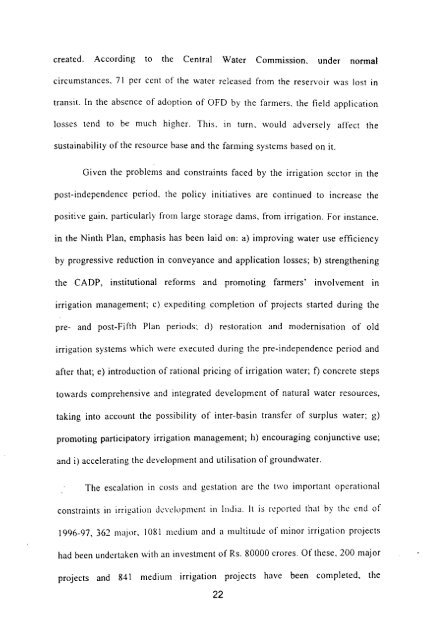 economics of on-farm development - Institute for Social and ...