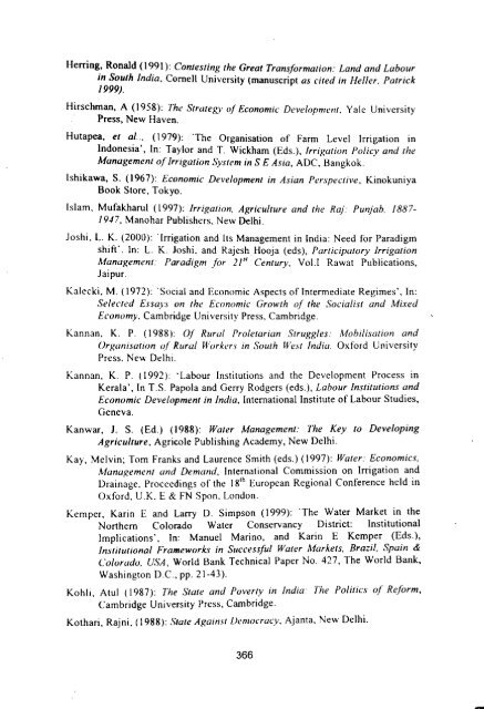 economics of on-farm development - Institute for Social and ...