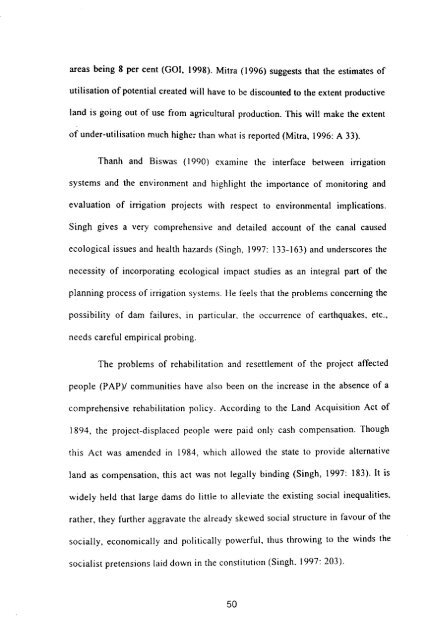 economics of on-farm development - Institute for Social and ...