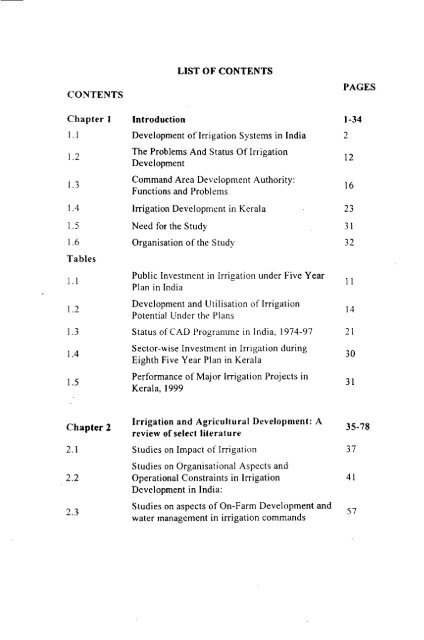 economics of on-farm development - Institute for Social and ...