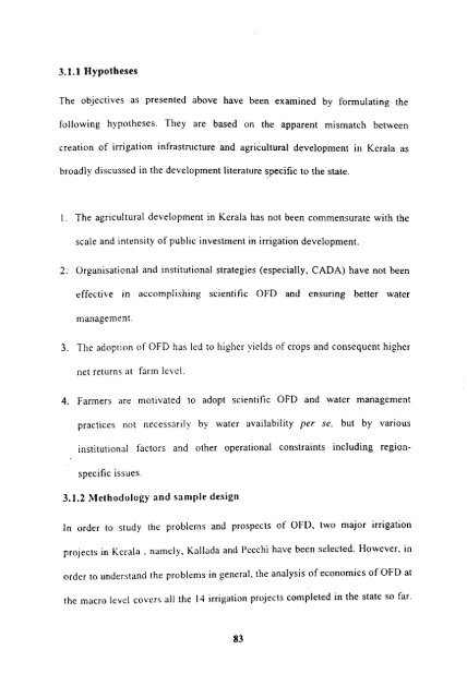 economics of on-farm development - Institute for Social and ...