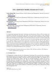 ITIL ADOPTION MODEL BASED ON UTAUT - ISEing