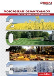 MotorgerÃ¤tekatalog 2013 - Iseki