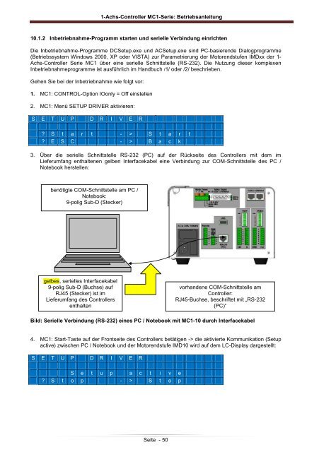 1-Achs-Controller MC1-Serie: Betriebsanleitung