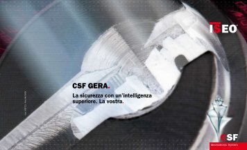 CSF GERA. - Iseo Serrature spa