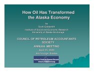 How Oil Has Transformed the Alaska Economy - Institute of Social ...