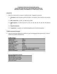 (SOPs): GC/MS ANALYSES AND DATA PROCESSING METHODS