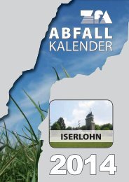 Abfallkalender 2014 - Iserlohn