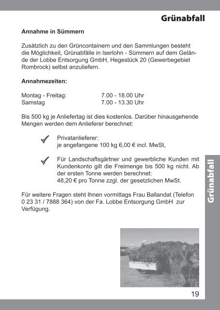 Abfallkalender 2014 - Iserlohn