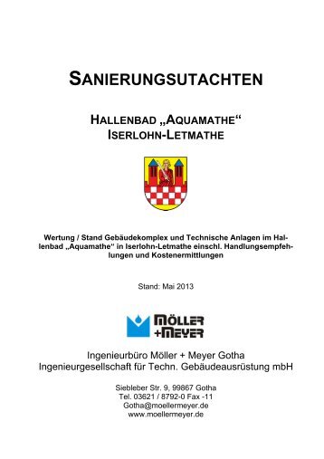 sanierungsutachten hallenbad „aquamathe“ iserlohn-letmathe