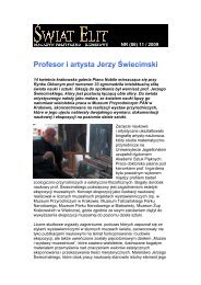 Profesor i artysta Jerzy Åwiecimski