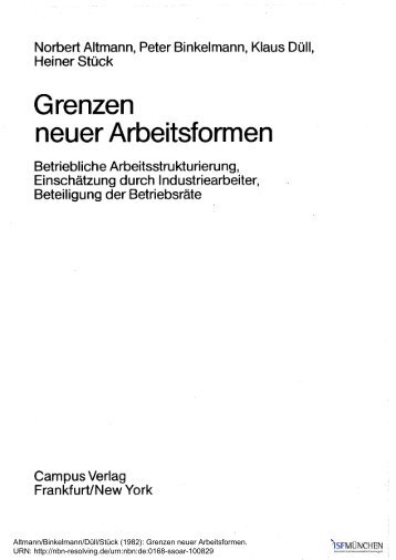 grenzen neuer arbeitsformen (21 mb) - ISF München