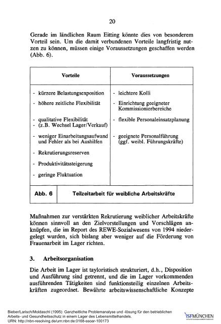 lösung für den betrieblichen arbeits- und ... - ISF München