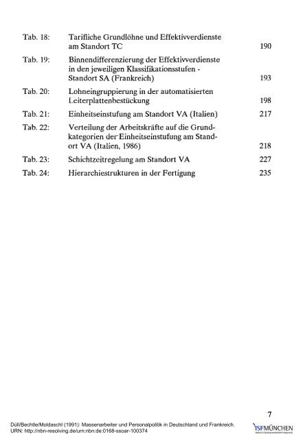 Massenarbeiter und Personalpolitik in Deutschland ... - ISF München