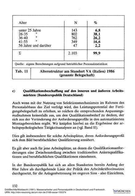 Massenarbeiter und Personalpolitik in Deutschland ... - ISF München