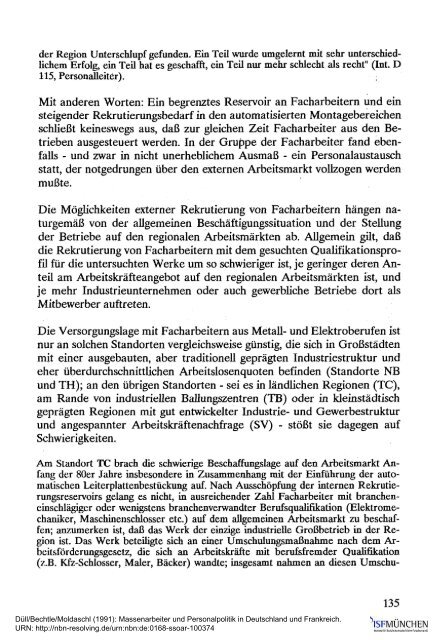 Massenarbeiter und Personalpolitik in Deutschland ... - ISF München