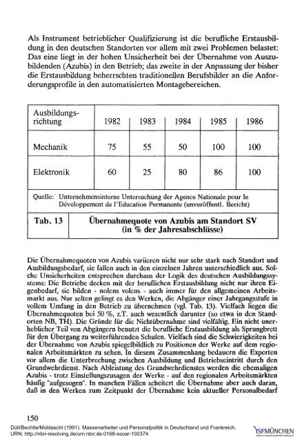 Massenarbeiter und Personalpolitik in Deutschland ... - ISF München