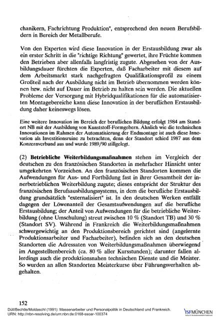 Massenarbeiter und Personalpolitik in Deutschland ... - ISF München