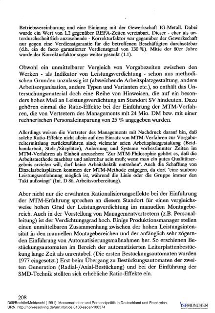 Massenarbeiter und Personalpolitik in Deutschland ... - ISF München