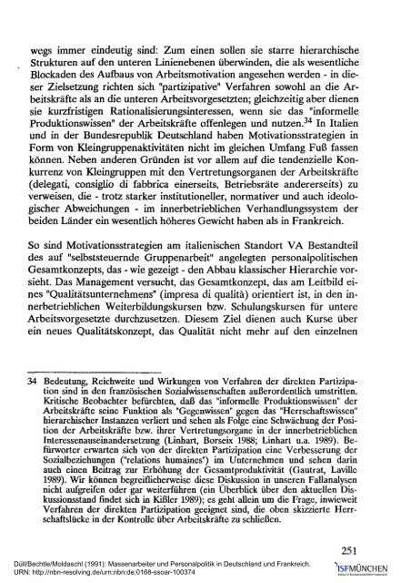 Massenarbeiter und Personalpolitik in Deutschland ... - ISF München