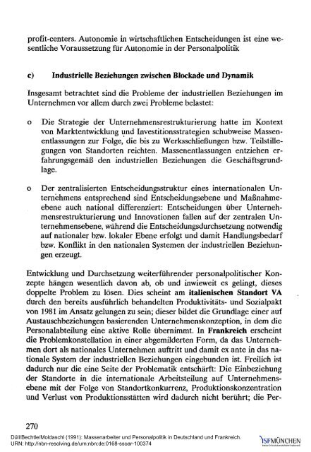 Massenarbeiter und Personalpolitik in Deutschland ... - ISF München