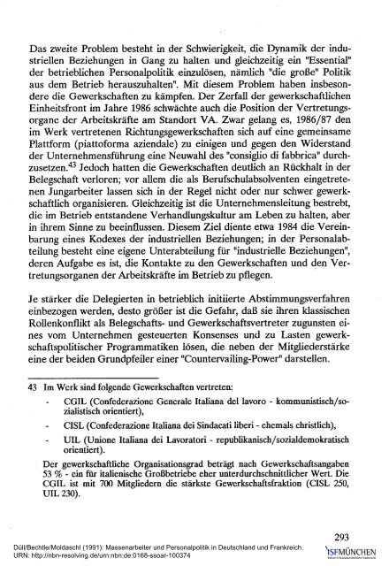 Massenarbeiter und Personalpolitik in Deutschland ... - ISF München