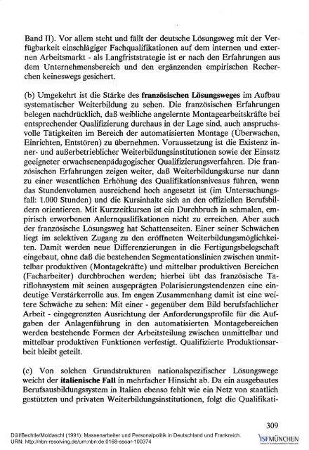 Massenarbeiter und Personalpolitik in Deutschland ... - ISF München