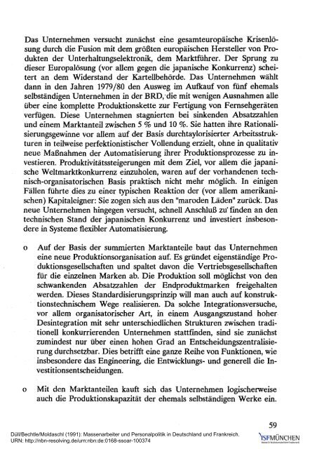 Massenarbeiter und Personalpolitik in Deutschland ... - ISF München