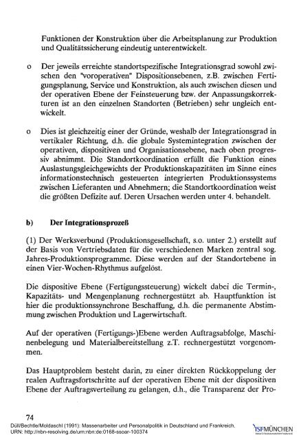 Massenarbeiter und Personalpolitik in Deutschland ... - ISF München