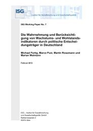 Die Wahrnehmung und BerÃ¼cksichtigung von Wachstums- und ... - ISG