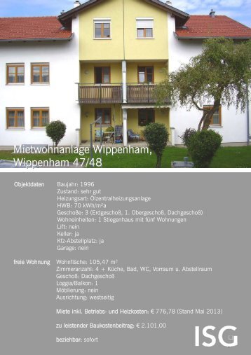 Mietwohnanlage Wippenham, Wippenham 47/48 - ISG