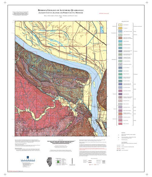 Bedrock Geology Of Altenburg Quadrangle Jackson County Illinois
