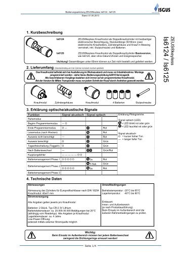 Is6124 / Is6 125 - ISGUS-security