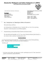 Deutscher Rollsport und Inline Verband e.V. (DRIV) - ISHD Inline ...