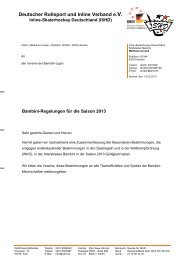 Besondere Bestimmungen Bambini - ISHD Inline-Skaterhockey ...