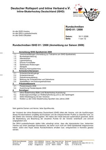 Rundschreiben ISHD 02 / 2007 A - ISHD Inline-Skaterhockey ...
