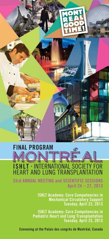 Final Program 13 - The International Society for Heart & Lung ...